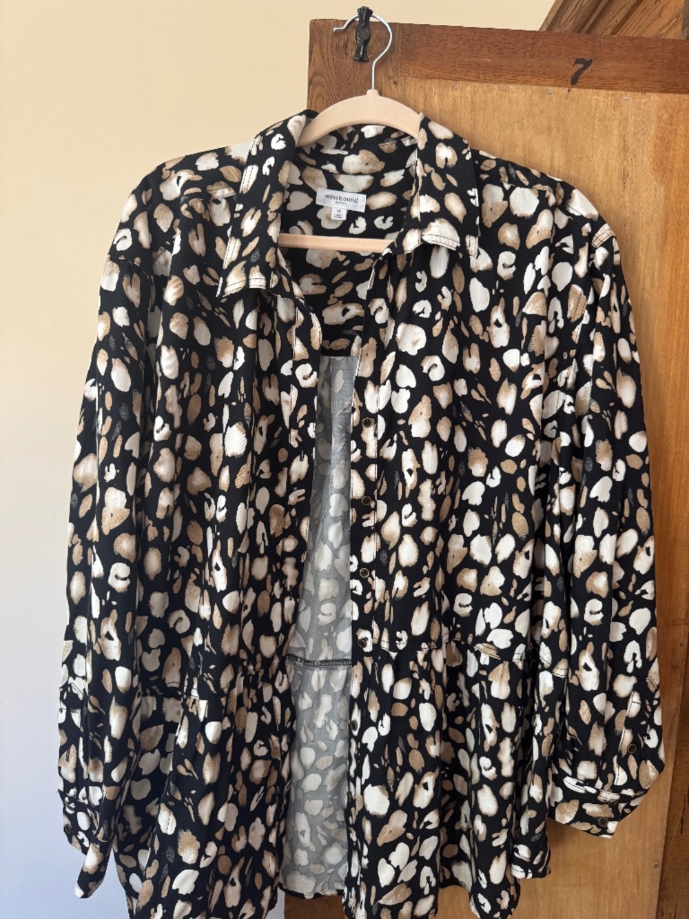 Cheetah Print Button Down